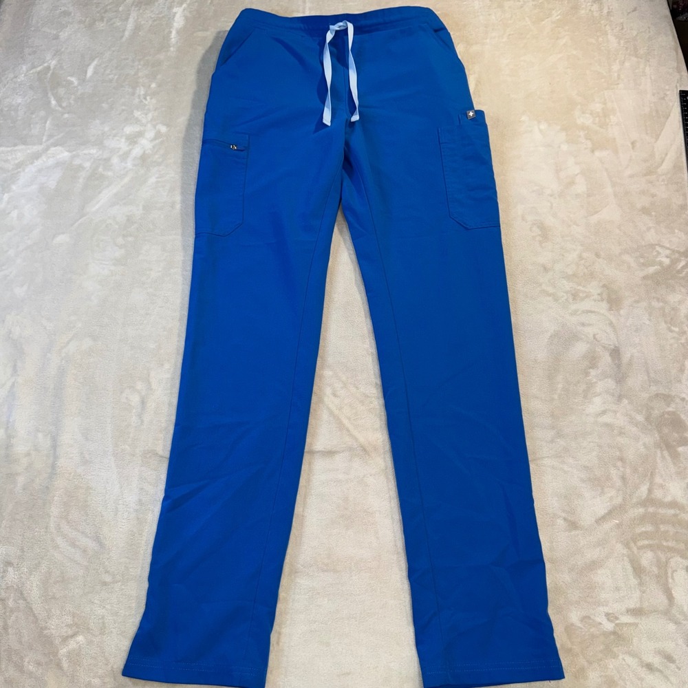 FIGS Technical Collection Royal Blue Scrub Pants Small Tall TW2000T